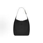 SAINT LAURENT YSL LE5A7 hook buckle opening and closing design HOBO bag Bucket Bag Handbag Shoulder Bag Large women\'s size black